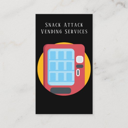 Business Card für den beruflichen Automatenservice Visitenkarte (Vorderseite)