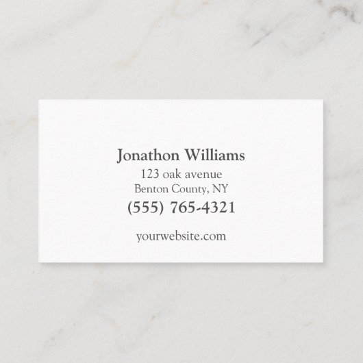 Business Card für den beruflichen Automatenservice Visitenkarte (Rückseite)