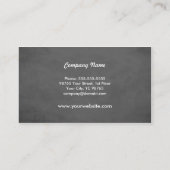 Business Card für den beruflichen Designer Visitenkarte (Rückseite)