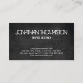 Business Card für den Black Chalkboard Designer Visitenkarte (Vorderseite)