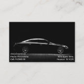 Business Card für den Chauffeur Visitenkarte (Rückseite)