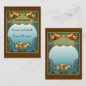 Business Card für den Custom Art Deco Designer Visitenkarte (Vorne/Hinten)