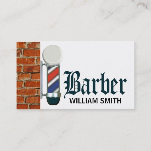 Business Card für den Custom Barshop Pole Visitenkarte (Vorderseite)
