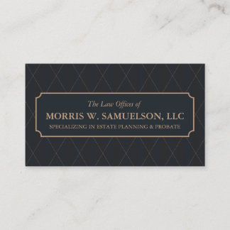 Business Card für den Designer im klassischen Stil Visitenkarte