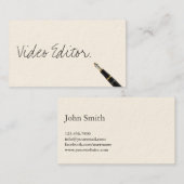 Business Card für den Handy-Video-Editor Visitenkarte (Vorne/Hinten)