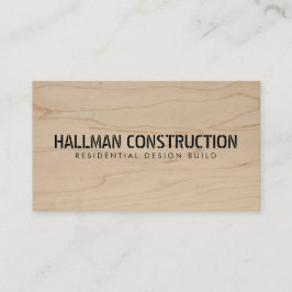 Business Card für den Holzbau Visitenkarte