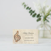 Business Card für den klassischen Musiklehrer Terminkarte (Stehend Vorderseite)