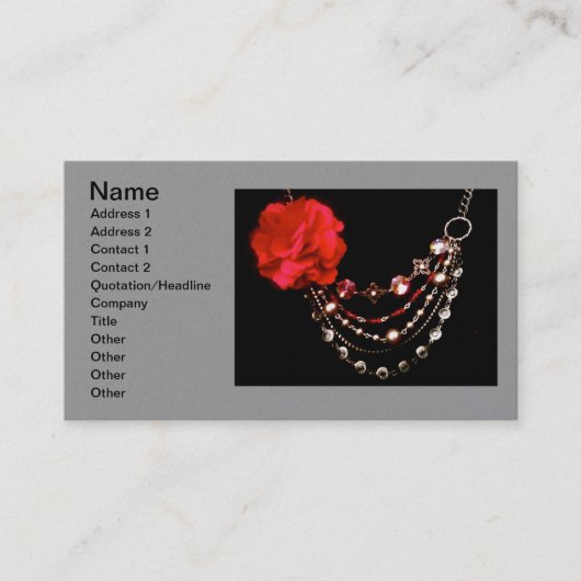 Business Card für den Online-Juwelier Visitenkarte (Vorderseite)