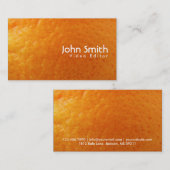 Business Card für den Orange Video Editor Visitenkarte (Vorne/Hinten)