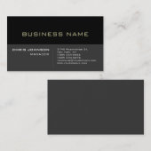 Business Card für den Schwarzen Streifen - Grau Hi Visitenkarte (Vorne/Hinten)