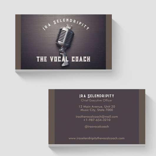 Business Card für den Sprachcoach Visitenkarte