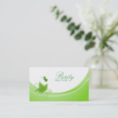 Business Card für den Wellness-Center im Gesundhei Visitenkarte (Stehend Vorderseite)