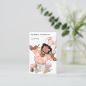 Business Card für den Whimsical Event Catering Visitenkarte (Stehend Vorderseite)