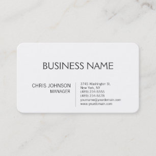 Business Card für den zeitgenössischen Manager an  Visitenkarte