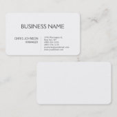 Business Card für den zeitgenössischen Manager an  Visitenkarte (Vorne/Hinten)