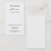 Business Card für den zeitgenössischen Manager für Visitenkarte (Vorne/Hinten)