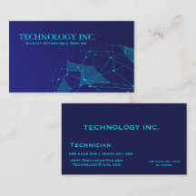 Business Card für die globale Informationstechnolo