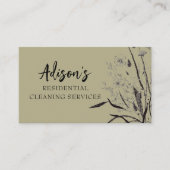 Business Card für die grüne Wildblume Visitenkarte (Vorderseite)