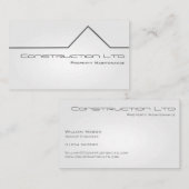 Business Card für die Instandhaltung von weißem Gl Visitenkarte (Vorne/Hinten)