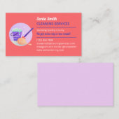 Business Card für die Reinigung von Mopp und Eimer Visitenkarte (Vorne/Hinten)