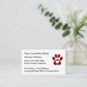 Business Card für einfache Hauspflege Visitenkarte (Stehend Vorderseite)