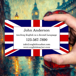 Business Card für Englischlehrer Visitenkarte