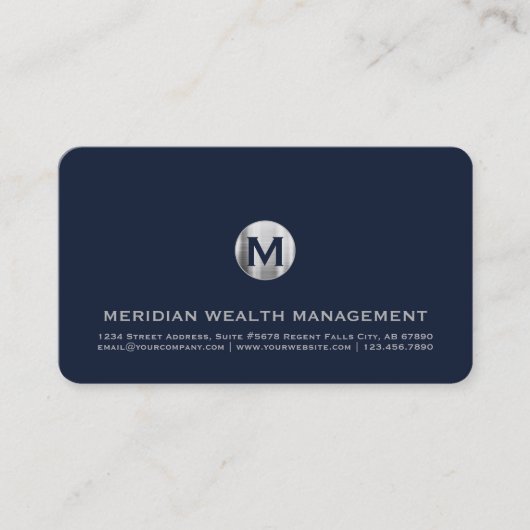 Business Card für Finanzdienstleistungen Vermögens Visitenkarte (Vorderseite)