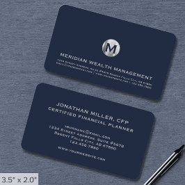 Business Card für Finanzdienstleistungen Vermögens Visitenkarte