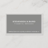 Business Card für Finanzdienstleistungen Visitenkarte (Vorderseite)