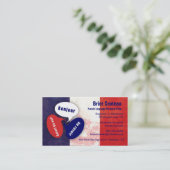 Business Card für Französischsprachige Tutor Visitenkarte (Stehend Vorderseite)