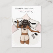 Business Card für Friseur und Schönheit Visitenkarte (Vorderseite)