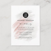 Business Card für Friseur und Schönheit Visitenkarte (Rückseite)