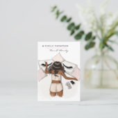 Business Card für Friseur und Schönheit Visitenkarte (Stehend Vorderseite)