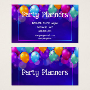 Business Card für Fun Balloon Party- oder Veransta