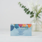 Business Card für Fun Balloon Party- oder Veransta Visitenkarte (Stehend Vorderseite)