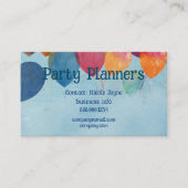 Business Card für Fun Balloon Party- oder Veransta Visitenkarte (Vorderseite)