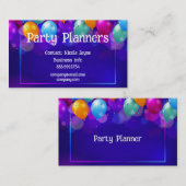 Business Card für Fun Balloon Party- oder Veransta Visitenkarte (Vorne/Hinten)