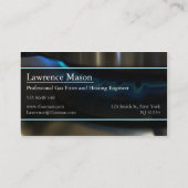Business Card für Gasingenieur/Fitter-Foto Visitenkarte (Rückseite)