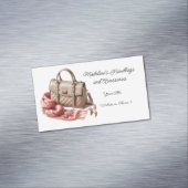 Business Card für gequiltete Designer Handtaschenz Magnetische Visitenkarte (Beispiel)