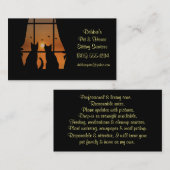 Business Card für Haustiere und Haustiere Visitenkarte (Vorne/Hinten)