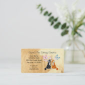 Business Card für Heimtiere Terminkarte (Stehend Vorderseite)