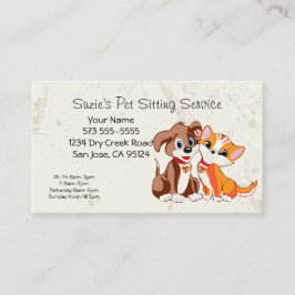 Business Card für Heimtiere Terminkarte