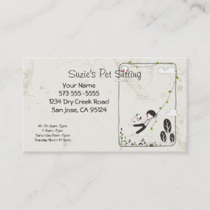 Business Card für Heimtiere Terminkarte