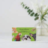 Business Card für Heimtiere Treuekarte (Stehend Vorderseite)