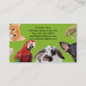 Business Card für Heimtiere Treuekarte (Rückseite)