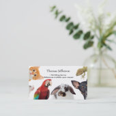 Business Card für Heimtiere Treuekarte (Stehend Vorderseite)