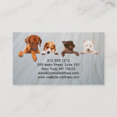 Business Card für Heimtiere Treuekarte (Rückseite)