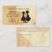 Business Card für Heimtiere Visitenkarte (Vorne/Hinten)