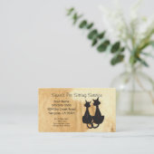 Business Card für Heimtiere Visitenkarte (Stehend Vorderseite)