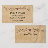 Business Card für Herz und Sterne Visitenkarte (Vorne/Hinten)